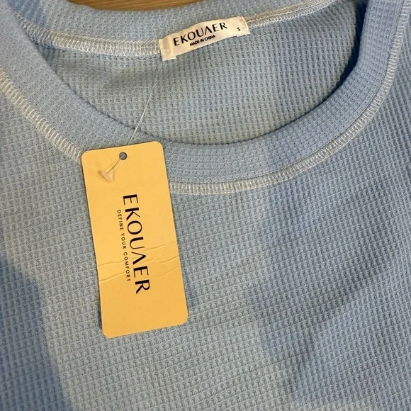 Sky Blue Women's Pajama Set - Picture 3 of 3